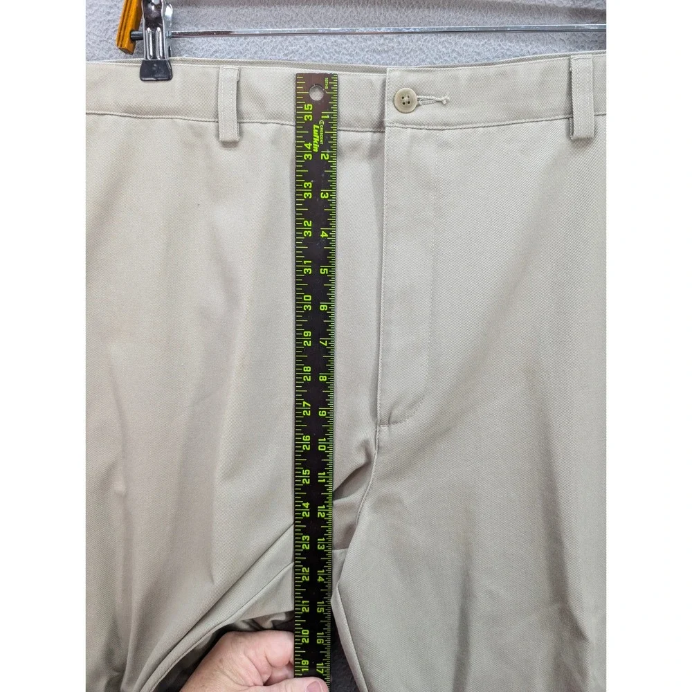 Cabela's Outfitter Series Chino Pants Mens 42x30 Tan Cotton Flat Front Suspender